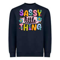 Navy sassy little thing Heavyweight Sweatshirt - MaliasSmallBusiness