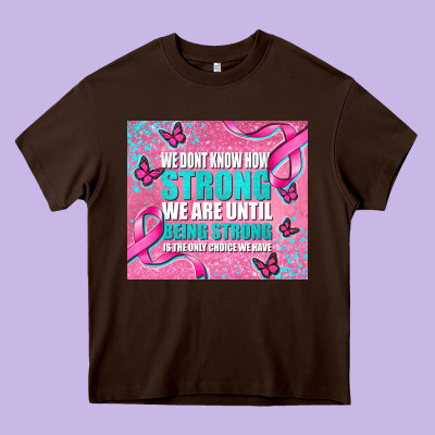 Pink Ribbon Cancer Heavy Core Tee Designed By Adodesignshop