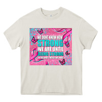 Cream pink ribbon cancer Heavy Core Tee - AdoDesignShop