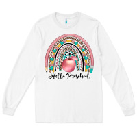 White hello preschool Long Sleeve Tee - JahusDesignShop