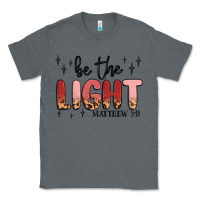 Charcoal Heather be the light Classic Tee - MaliasSmallBusiness
