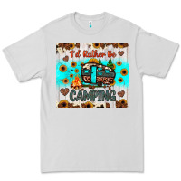 Dove Grey i’d rather be camping Premium Tee - JahusDesignShop