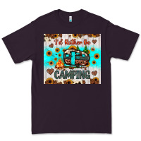Plum i’d rather be camping Premium Tee - JahusDesignShop