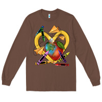 Chestnut heart pencil Long Sleeve Tee - NancyCooperArtShop