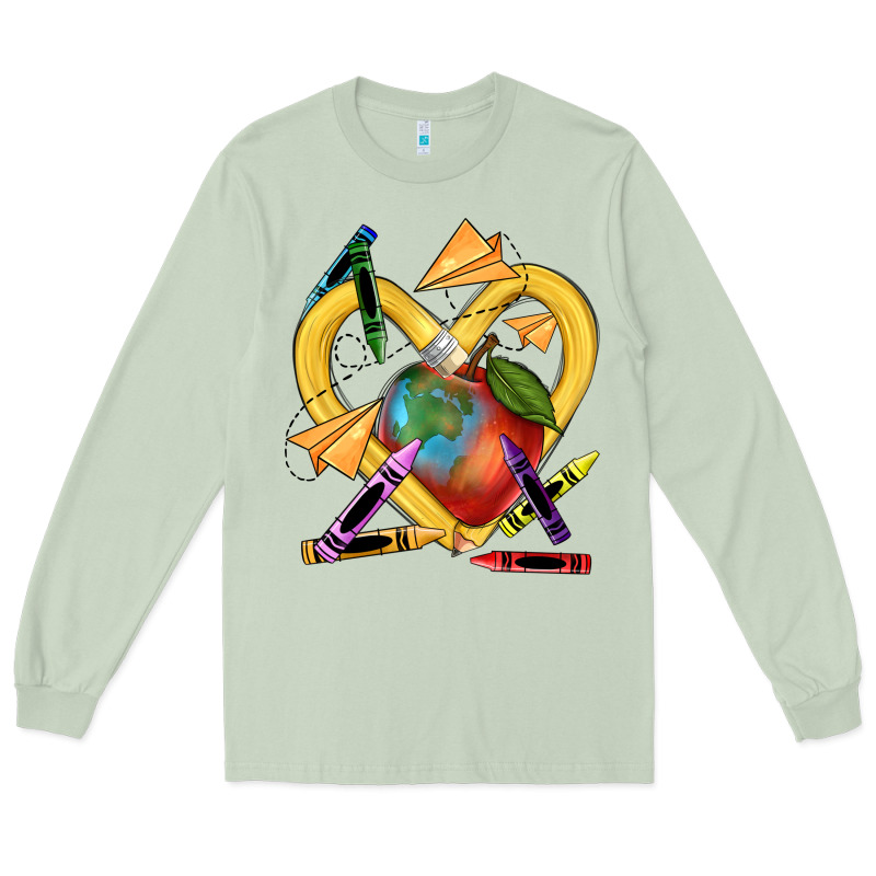 Heart Pencil Long Sleeve Tee by NancyCooperArtShop | Teevron