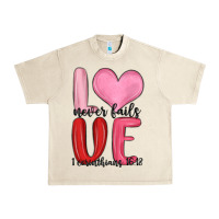 Sandshell love never fails valentine s day Urban Heavy Tee - MaliasSmallBusiness