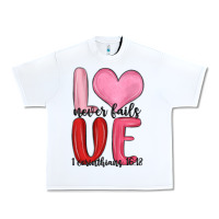 White love never fails valentine s day Urban Heavy Tee - MaliasSmallBusiness