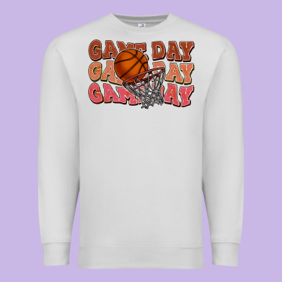 Game Day Game Day Game Day Basketball Premium Sweatshirt Designed By Howdyjamesfarm