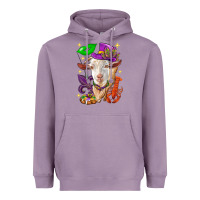 Lavender Mardi Gras Goat Heavyweight Hoodie - HowdyJamesFarm