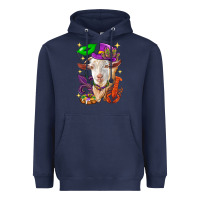 Navy Mardi Gras Goat Heavyweight Hoodie - HowdyJamesFarm
