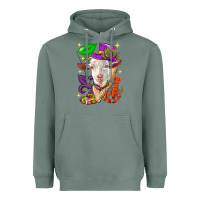 Sage Mardi Gras Goat Heavyweight Hoodie - HowdyJamesFarm