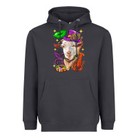 Smoke Mardi Gras Goat Heavyweight Hoodie - HowdyJamesFarm