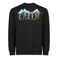 Black faith can move mountains cross Heavyweight Sweatshirt - NancyCooperArtShop