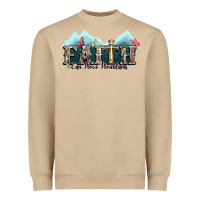 Mushroom faith can move mountains cross Heavyweight Sweatshirt - NancyCooperArtShop