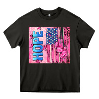Asphalt hope  breast cancer and american flag Heavy Core Tee - AdoDesignShop