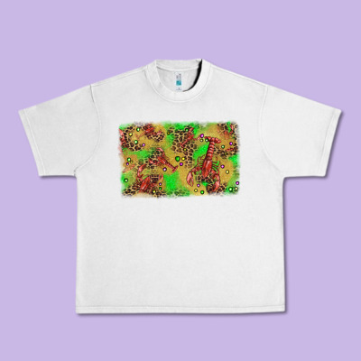 Mardi Gras Crawfish And Glitter Background Urban Heavy Tee Designed By Adodesignshop