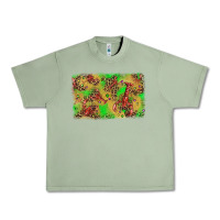 Oil Green mardi gras crawfish and glitter background Urban Heavy Tee - AdoDesignShop