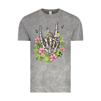 Cloud Rock skeleton flowers Vintage Tee - MaliasSmallBusiness
