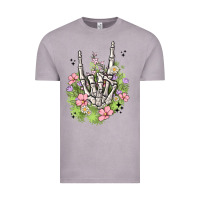 Vintage Zinc skeleton flowers Vintage Tee - MaliasSmallBusiness