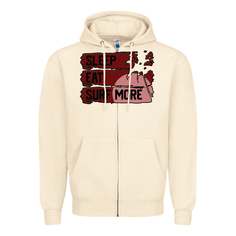 Surf, Sleep, Eat Zipper Hoodie by Bettercallsaul | Teevron