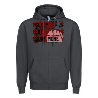Smoke surf, sleep, eat Zipper Hoodie - Bettercallsaul
