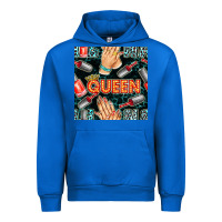 Cobalt nail queen hand and polish with lights and leopard seamless pattern bb Urban Hoodie - BundleAndBundleShop
