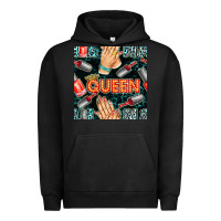 Pigment Black nail queen hand and polish with lights and leopard seamless pattern bb Urban Hoodie - BundleAndBundleShop