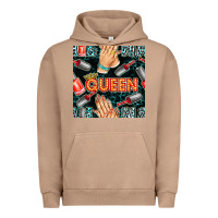 Pigment Burro nail queen hand and polish with lights and leopard seamless pattern bb Urban Hoodie - BundleAndBundleShop