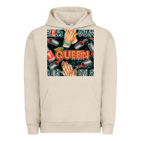 Pigment French Oak nail queen hand and polish with lights and leopard seamless pattern bb Urban Hoodie - BundleAndBundleShop