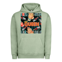 Pigment Oil Green nail queen hand and polish with lights and leopard seamless pattern bb Urban Hoodie - BundleAndBundleShop