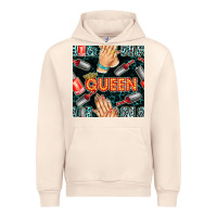 Sandshell nail queen hand and polish with lights and leopard seamless pattern bb Urban Hoodie - BundleAndBundleShop