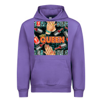 Tulip nail queen hand and polish with lights and leopard seamless pattern bb Urban Hoodie - BundleAndBundleShop