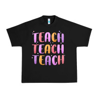 Black teach teach varsity Urban Heavy Tee - MaliasSmallBusiness