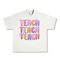 Pistachio teach teach varsity Urban Heavy Tee - MaliasSmallBusiness