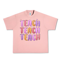 Salmon teach teach varsity Urban Heavy Tee - MaliasSmallBusiness