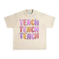 Sandshell teach teach varsity Urban Heavy Tee - MaliasSmallBusiness