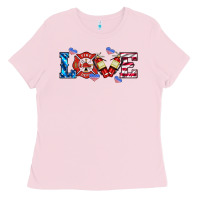 Bubblegum Pink firefighter love Ladies Tee - HRA Design Shop
