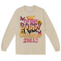 Mushroom im not bossy i just have leadership skills Long Sleeve Tee - NancyCooperArtShop