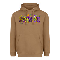 Toasted Coconut Mardi Gras Day nurse Heavyweight Hoodie - HowdyJamesFarm
