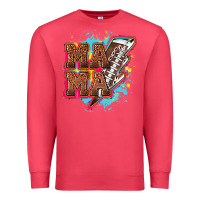 Cardinal Mama Football lightning bolt Premium Sweatshirt - HowdyJamesFarm