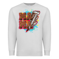 Dove Grey Mama Football lightning bolt Premium Sweatshirt - HowdyJamesFarm