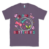 Lavender you give me butterflies Classic Tee - MaliasSmallBusiness