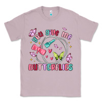 Lilac you give me butterflies Classic Tee - MaliasSmallBusiness