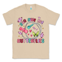 Mushroom you give me butterflies Classic Tee - MaliasSmallBusiness