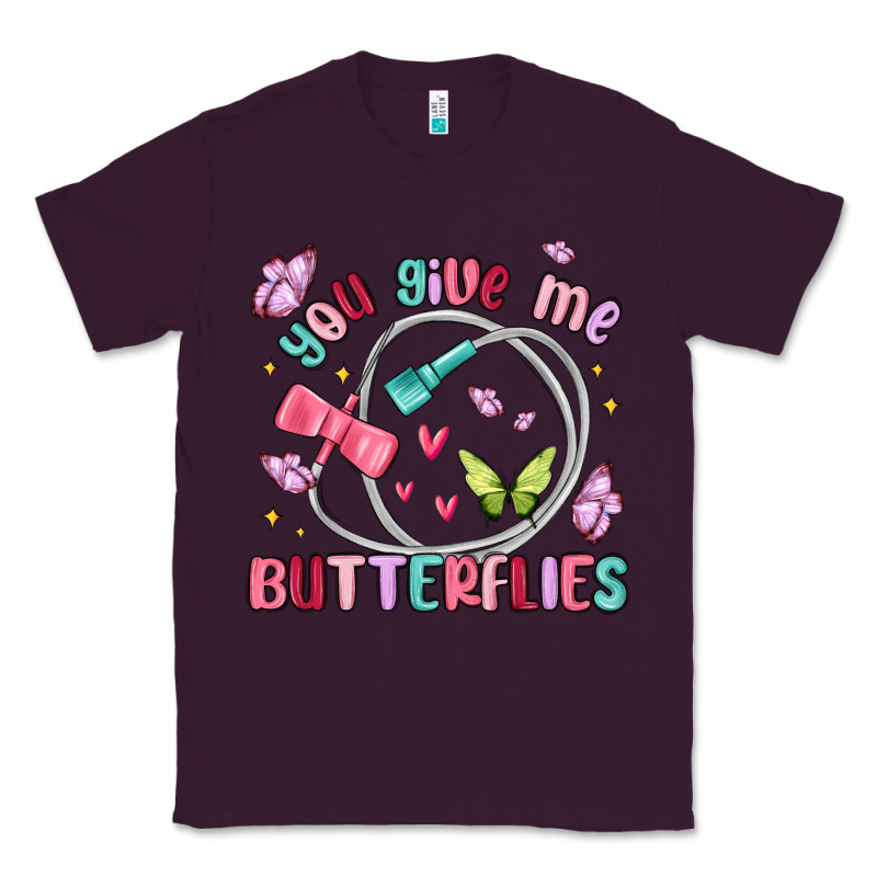 You Give Me Butterflies Classic Tee by MaliasSmallBusiness | Teevron