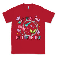 Red you give me butterflies Classic Tee - MaliasSmallBusiness