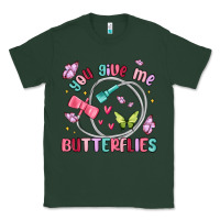 Sports Green you give me butterflies Classic Tee - MaliasSmallBusiness