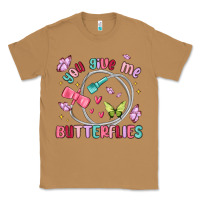 Toasted Coconut you give me butterflies Classic Tee - MaliasSmallBusiness