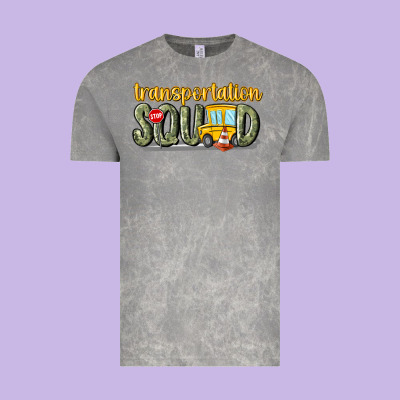Transportation Squad Vintage Tee Designed By Maliassmallbusiness
