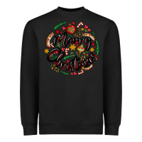 Black merry christmas Heavyweight Sweatshirt - MaliasSmallBusiness